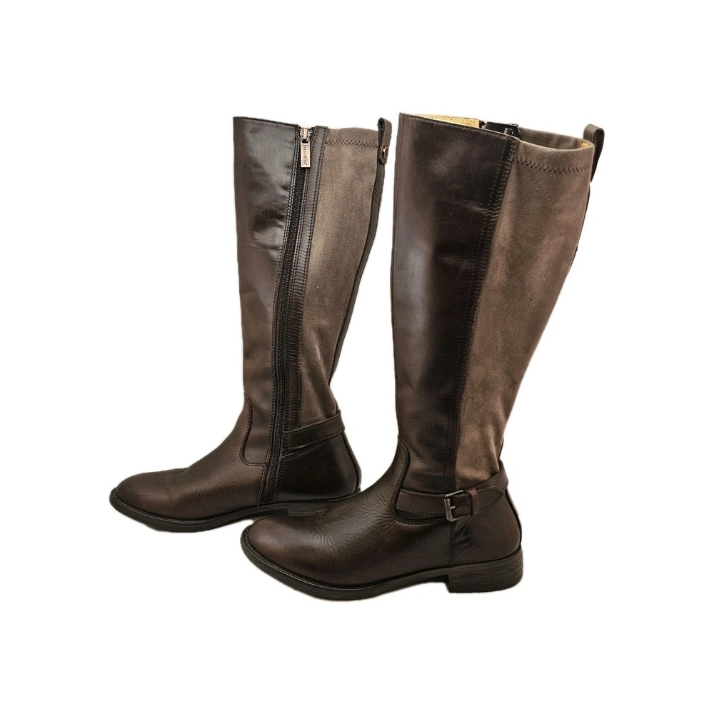 Bussola Womens 6.5 EU 37 Trapani Tyra Nevada Brown Leather Riding Boots
